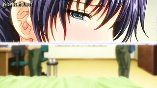 Lascive anime gets wet pussy rammed