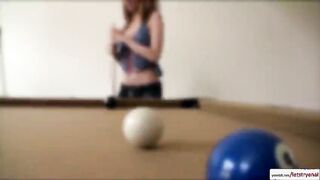 Hottie petite blonde Mae Olsen  loses a bet for anal sex