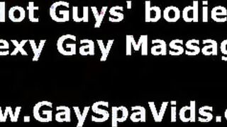 Massage leads to interracial gay blowjobs