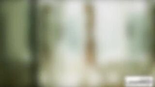 Hot blonde chick gets her  pussy fucked from behind by her hunk boyfriend