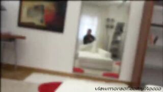 Stunning European babe Taissia gives Rocco a deepthroat