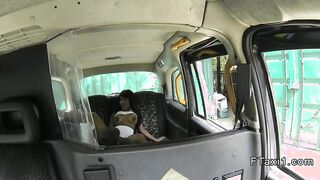 Huge tits British ebony interracial bang