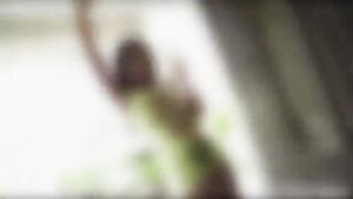 Hot ebony chick worships big cock before her tight hole gets fucked