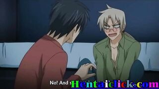 Handsome hentai gay man hot fucked at night