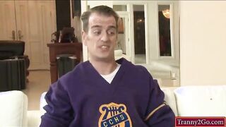 Ts Foxxy and guy fuck cheerleading coach