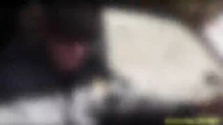 Hot Abella gets caught crossing border by horny patrol officers in heat