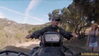 Cutie Alex Tanner facialed by BP officer