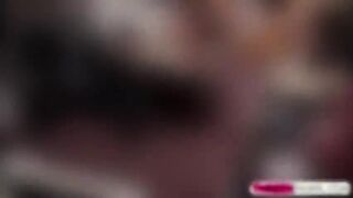 Incredibly insane slut gets her vagina bumped by a huge cock