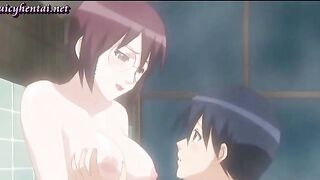 Admirable anime vixen teasing dick