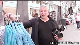 porn casting on streets of Germany