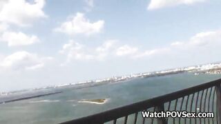 Lucky bf shooting gfs licking pussy