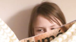 Snatch fingering of breasty teenager