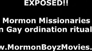 Mormon teen gay sucks cock in group ritual