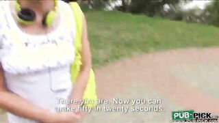 Redhead amateur loves raunchy public sex