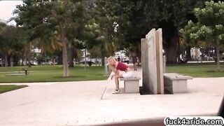 Big tits amateur Mila backseat fucking