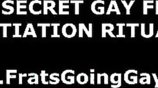 Group of straight guys suck gay cock for fraternity