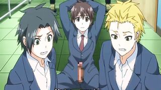 Bondage hentai boy threesome fucked by batgirl