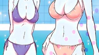 Japanese hentai gets squeezed her bigboobs and poked her virginity