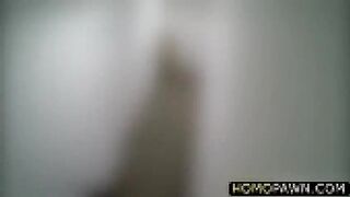 Black brave dude gets rectal sex by two muscle men