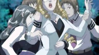 Pretty hentai shemale deep fucked and jerked