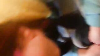 Teen Gagging hard dick