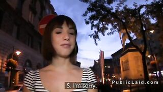 Amateur student fucking outdoor at night