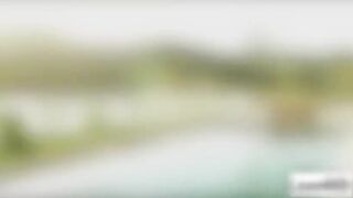 Two horny girls make passionate love at the sofa 