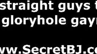 Dumb straight guy tricked into gay blowjob