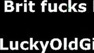 Mature British guy fucks babe in stockings in the ass