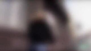 Pretty Maya Angel gets her pussy banged by a total strangers huge dick