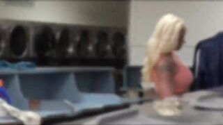 Leya Falcon deepthroats a stiff cock and gives it a special wash