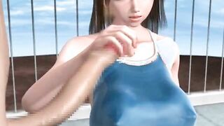 Busty animated wife enjoys big dick