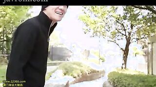 young wife in the laundry room