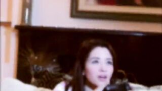 A damn hot lesbian sex with sexy models Eva and April