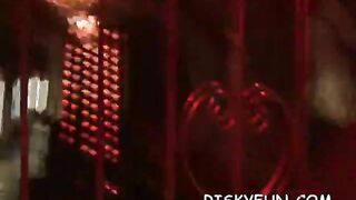 Very dangerous public stairwell sex