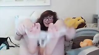 Small Tittie Redhead Teen Masturbates