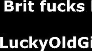 Older British guy fucks slutty blonde girl