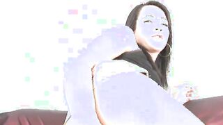 Lovely shemale gives blowjob