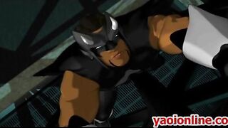 Hentai gay gangbang party boys sucking