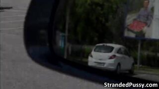 Euro babe Zelda goes wild in outdoor anal sex with dude