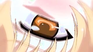 Charming anime getting boobs rubbed