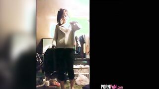 Striptease And Blowjob From The GF