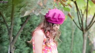 Lovely girl showing her sexy butt