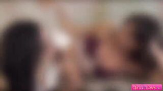 Two hot chick studied licking each others sweet pussy and fucked