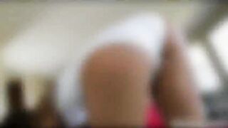 Cute face of Amirah gets plastered with a messy and sticky cum