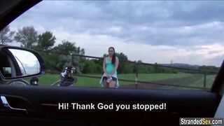 Jenny Dark gets fisted in the woods