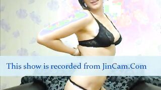 Short hair lady masturbates sweet pussy and cum