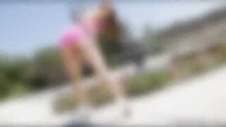 Rose Red squeezes her tits while teasing and soon gets fucked by a bigcock