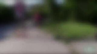 Pretty Tess gets her pussy banged by dudes huge cock from behind