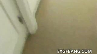 Very cute exgirlfriend POV hot blowjob